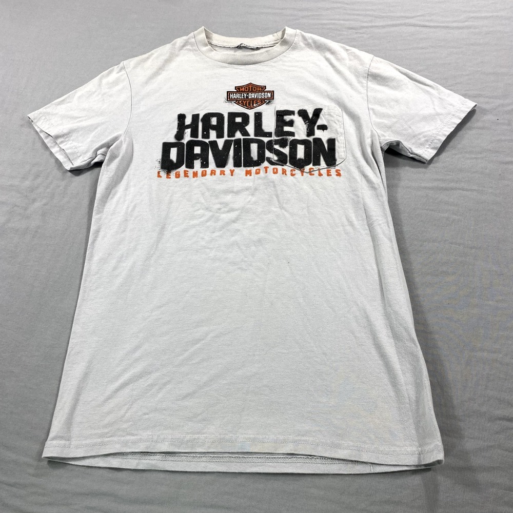 Harley Davidson‎ Shirt Adult Small Gray Belarus Motorcycle Tee Crew Neck Mens
